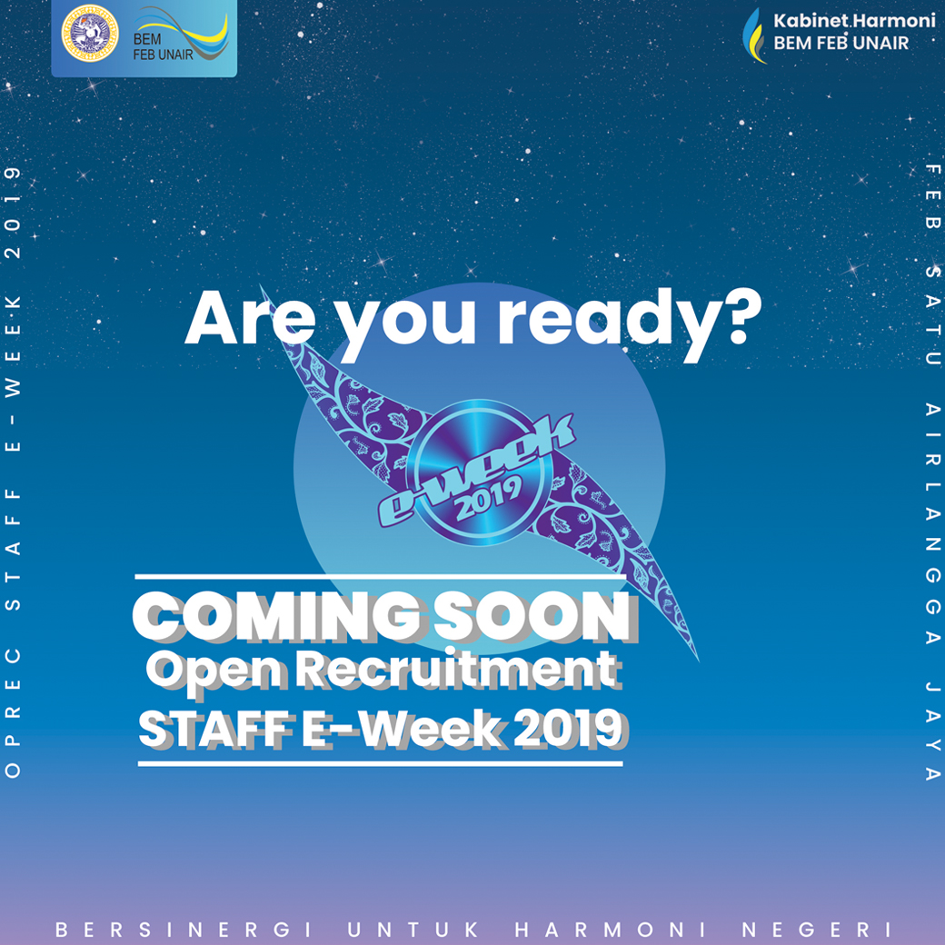 Coming Soon E Week Oprec 2019