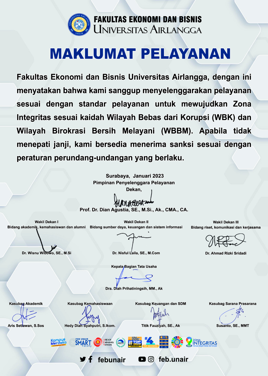 Maklumat Pelayanan 2023