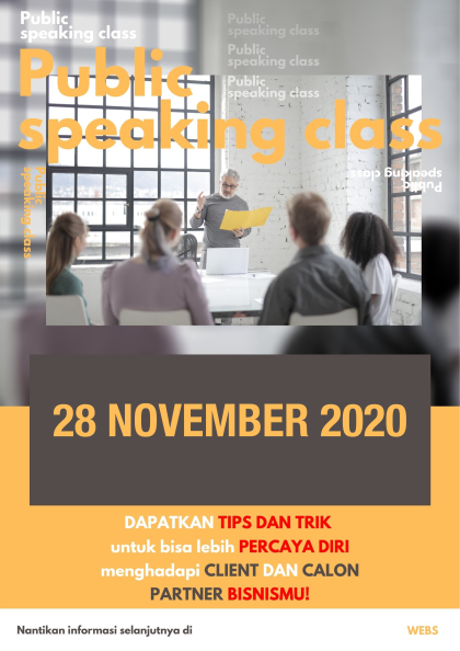 Public Speaking Eksternal WEBS 2020