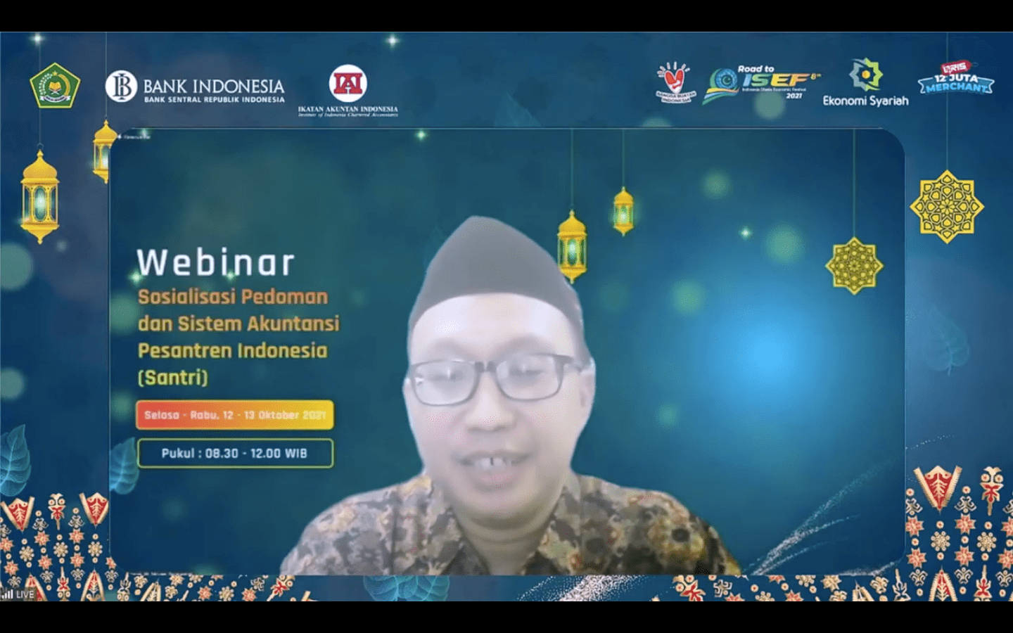 Webinar Sosialisasi Pedoman dan Sistem Akuntansi Pesantren Indonesia (SANTRI)